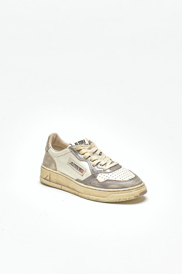sneakers low super vintage – avlw-mt09 in pelle spazzolata donna Autry