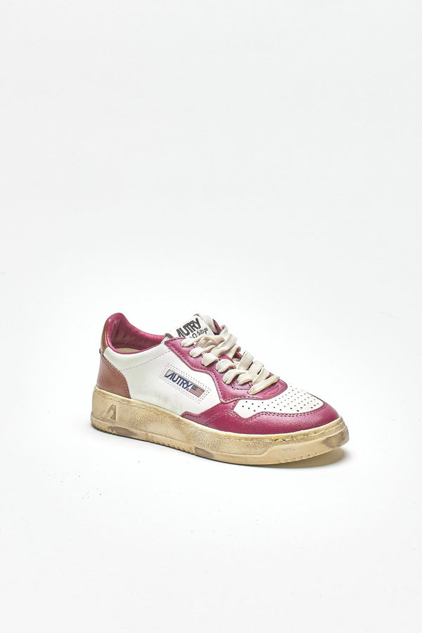 sneakers low super vintage – avlw-sv40 in pelle spazzolata donna Autry
