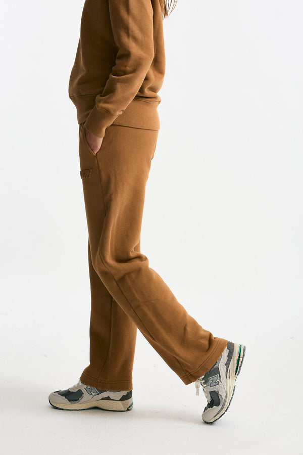 Pantalone in felpa cammello donna Autry