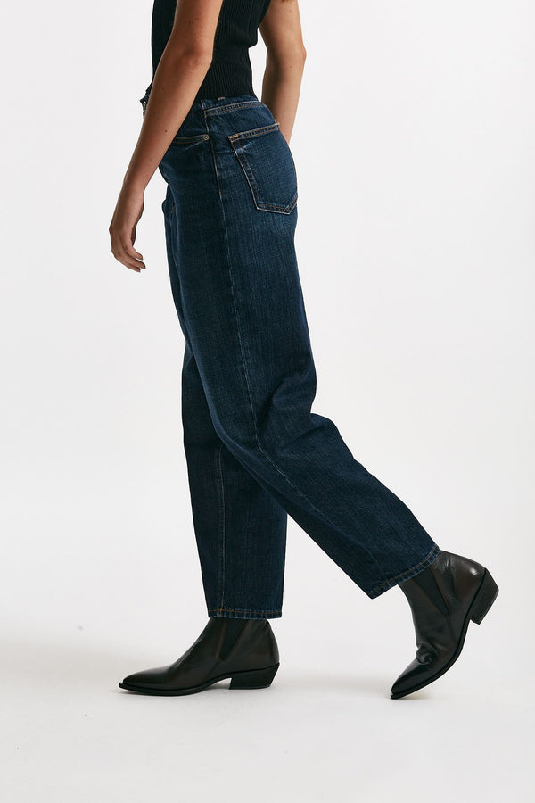 jeans loose bessie lavaggio scuro donna Dondup