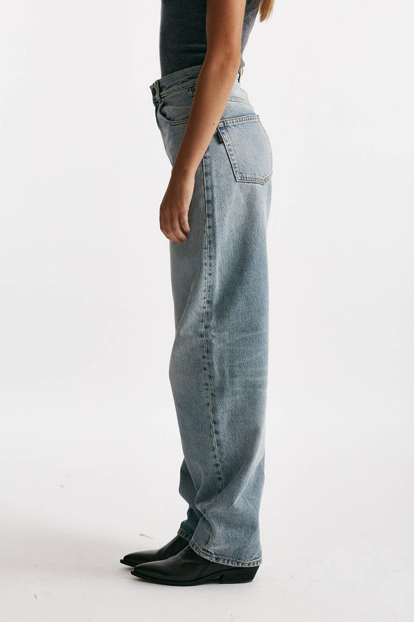 jeans barrel bibi lavaggio medio chiaro donna Haikure