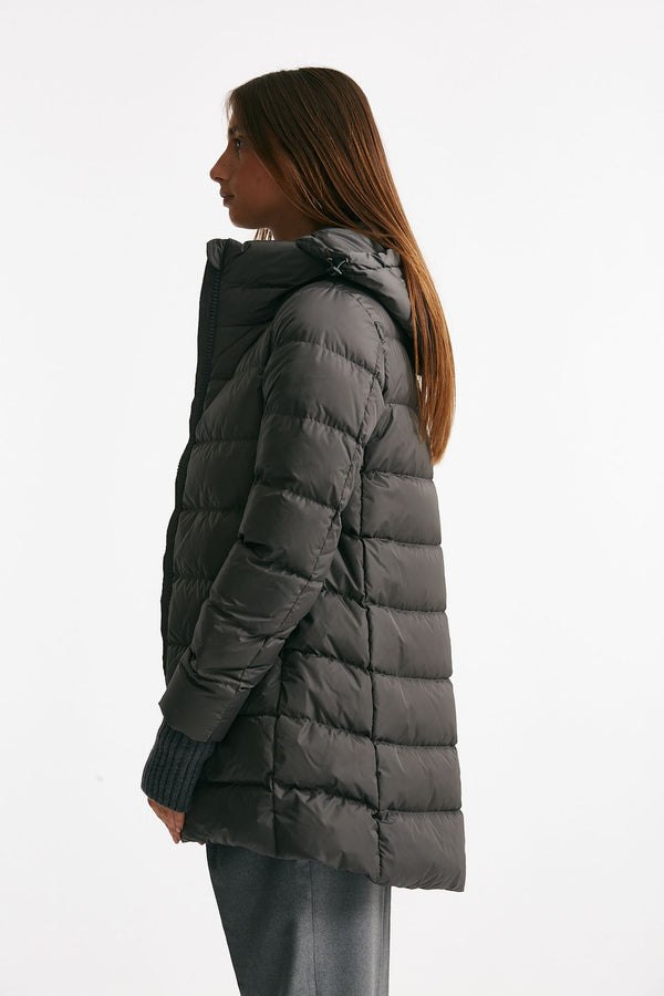 piumino midi chamonix antracite donna Herno