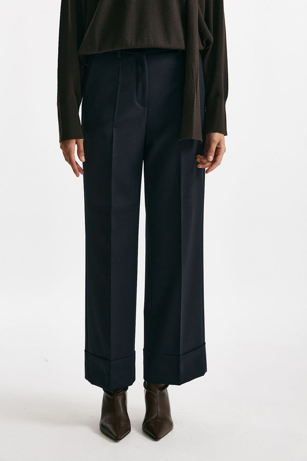 Pantalone ampio ARLYS blu donna Incotex