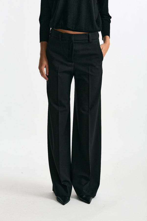 Pantalone ampio NEERA nero donna Incotex