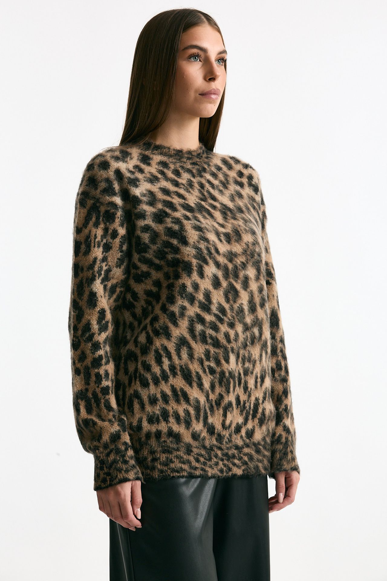 Maglia over animalier Laneus Donna – Pier Abbigliamento