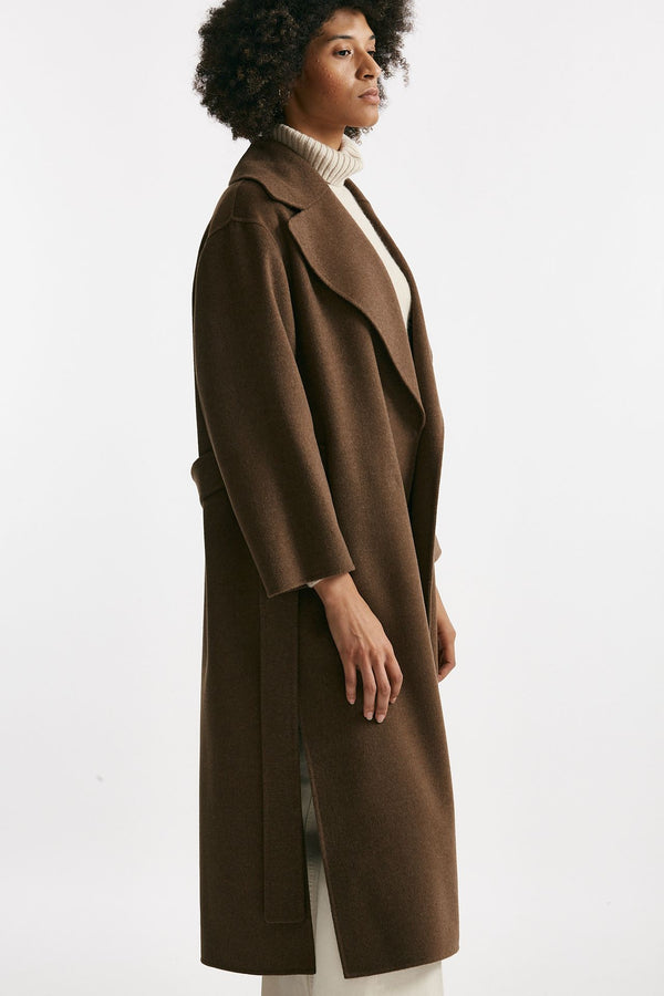 Cappotto a vestaglia CUORE in lana nocciola donna Max mara s