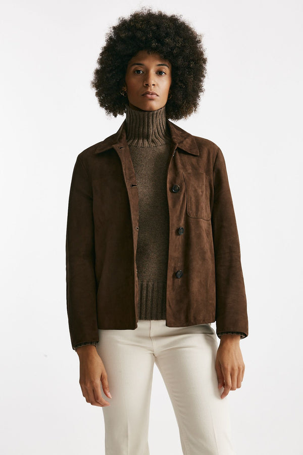 Giacca CLOE in suede marrone donna Max mara s