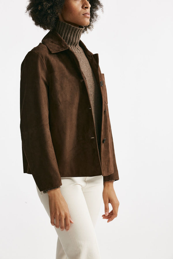 Giacca CLOE in suede marrone donna Max mara s