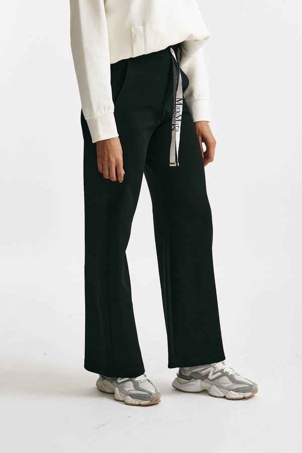 Pantalone in jersey di cotone POTENZA nero donna Max mara s