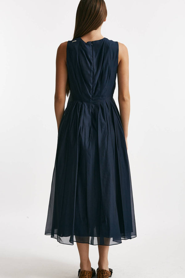 Abito midi in organza WALLY blu donna Max mara s