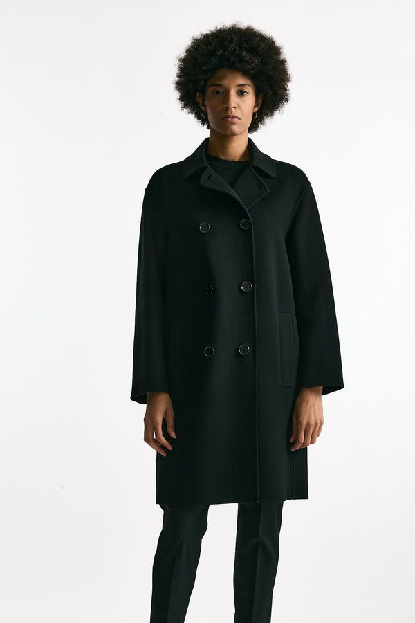 Cappotto dopiopetto RIBES nero donna Max mara s