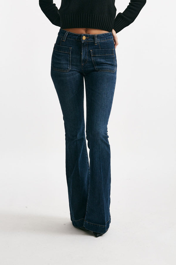 Jeans flare DELPHINE vita regolare donna Seafarer