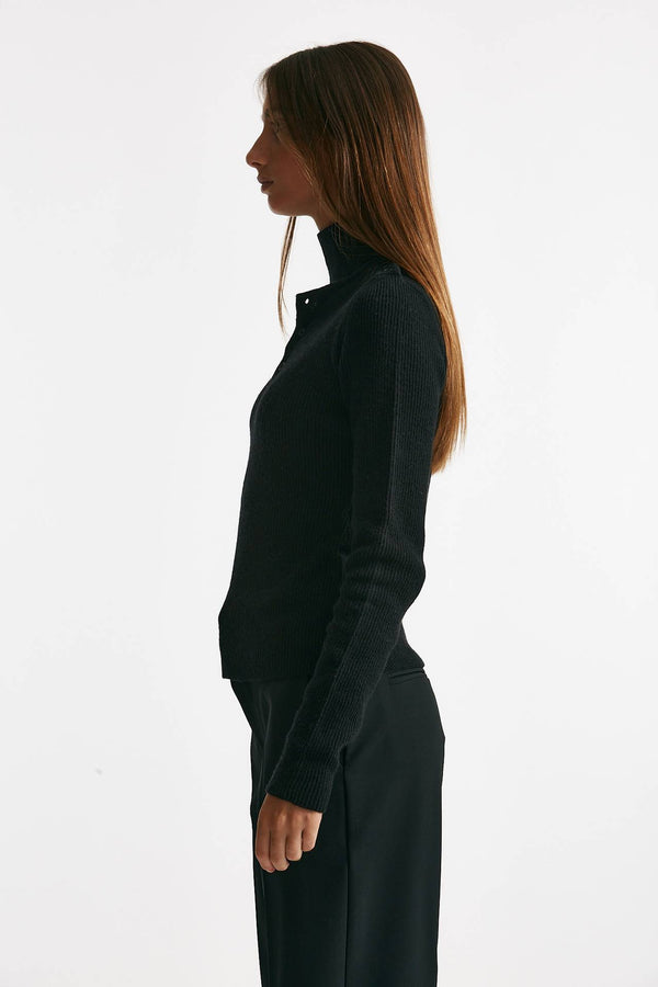 maglia lupetto nero donna Federica tosi