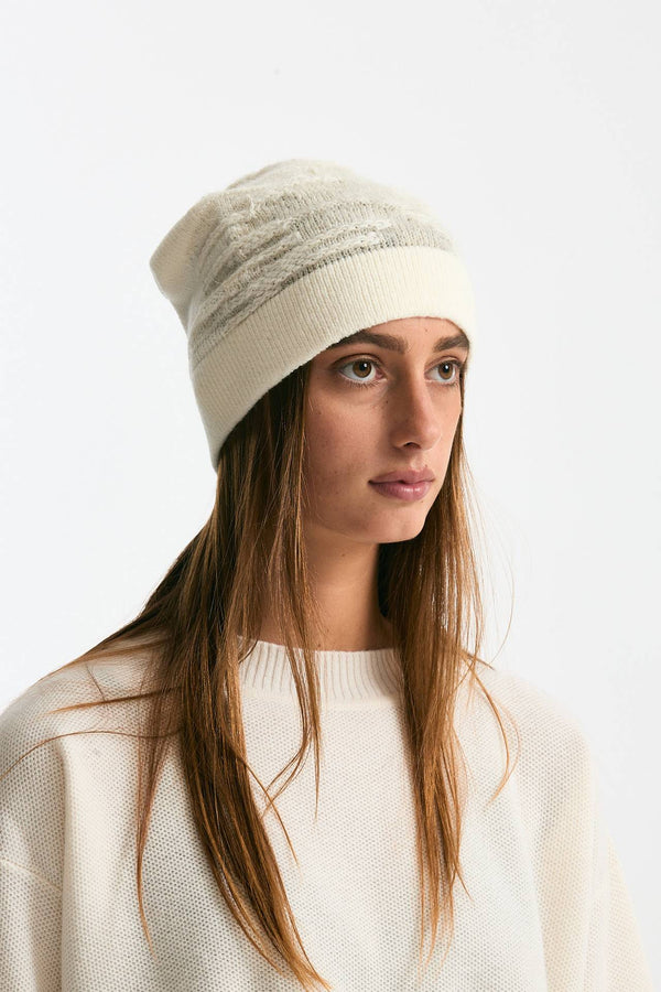 Cappellino lavorato bianco donna Transit par such