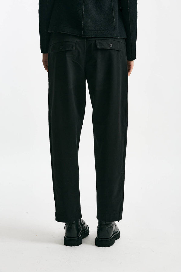 Pantalone loose nero donna Transit par such