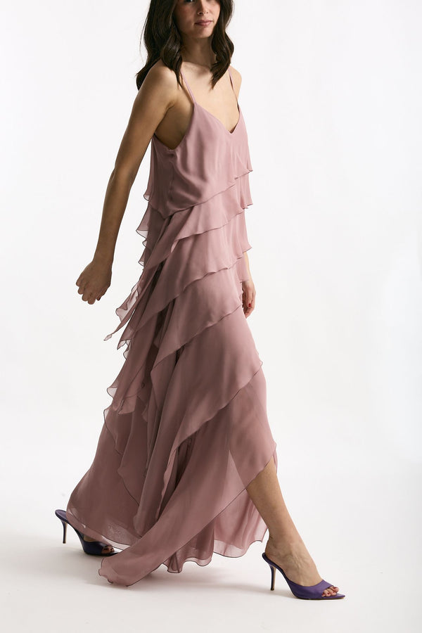 Abito lungo MARYLIN rosa donna Antonelli firenze
