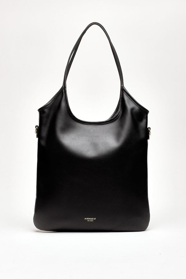 Shopper morbida SHANTY in nappa nero donna Avenue 67