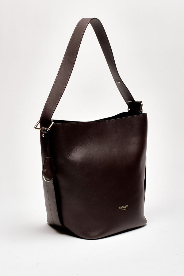 Secchiello morbido MADISON in nappa marrone donna Avenue 67