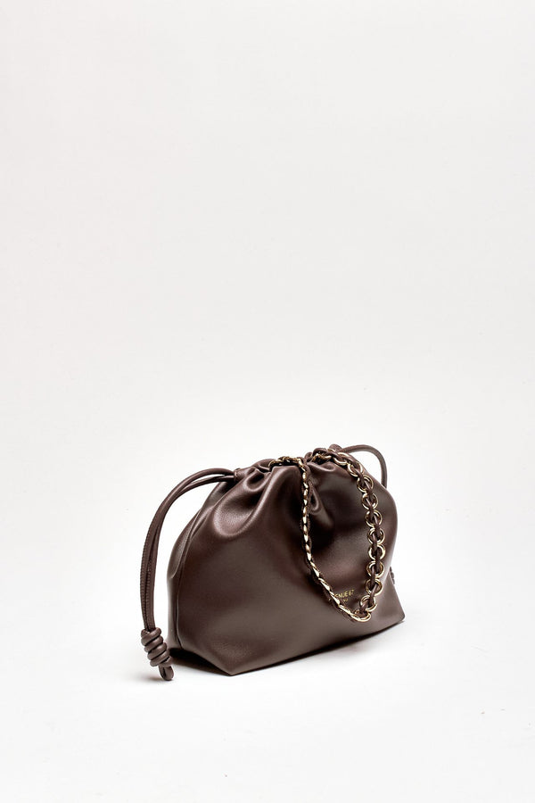 Pochette morbida CYNTHIA in pelle sauvage cioccolato donna Avenue 67