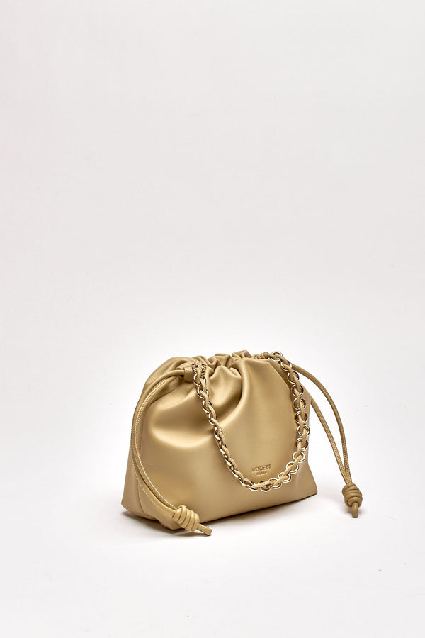 Pochette morbida CYNTHIA in pelle sauvage sabbia donna Avenue 67