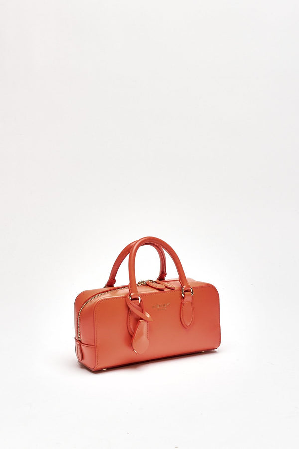 Mini-bauletto rigido ALIMA in pelle arancio donna Avenue 67
