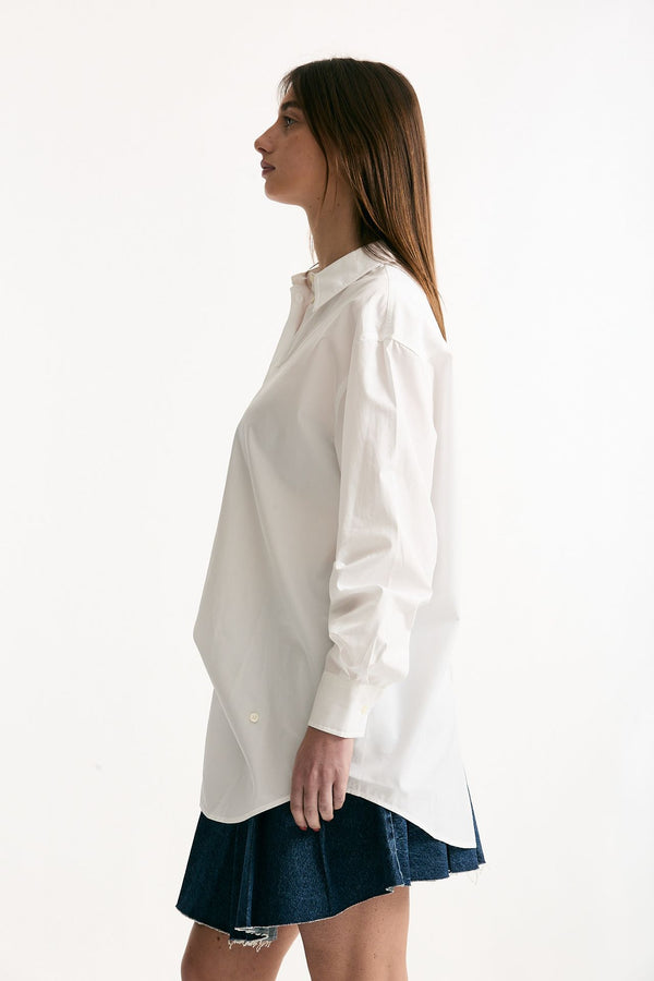 Camicia over bianco ottico donna Department five