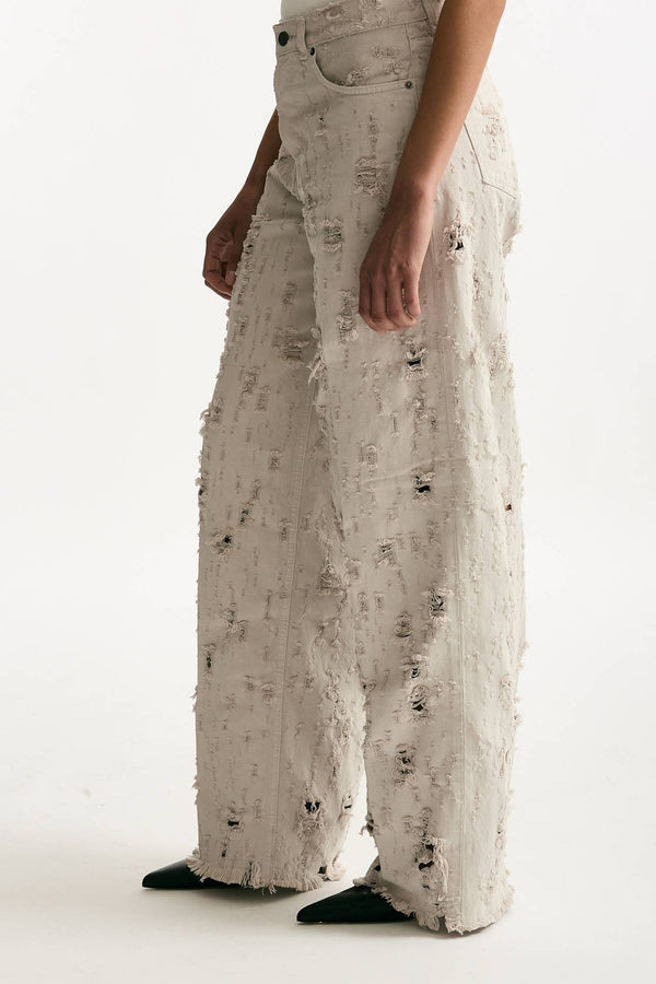 Jeans boy fit over BETHANY sabbia donna Haikure