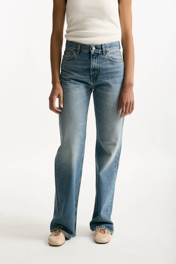 Jeans palazzo KOREA lavaggio chiaro donna Haikure