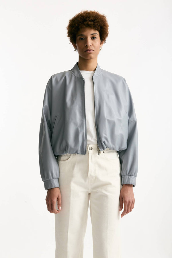 Bomber crop celeste donna Myskin