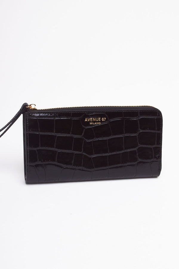 Portafogli SAM COCCO in pelle nero donna Avenue 67