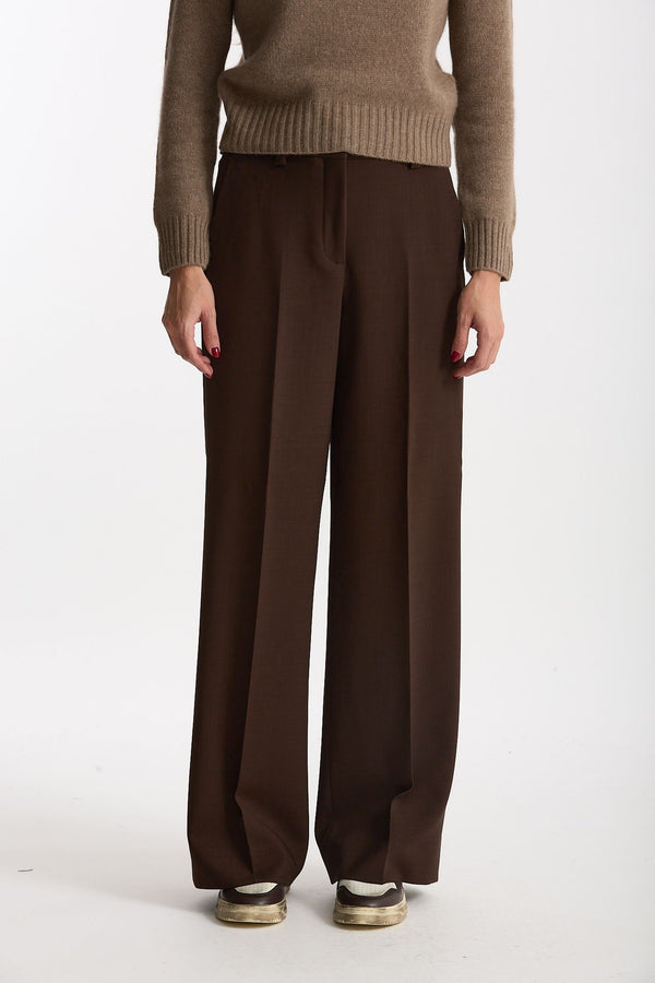 Pantalone ampio NEERA marrone donna Incotex