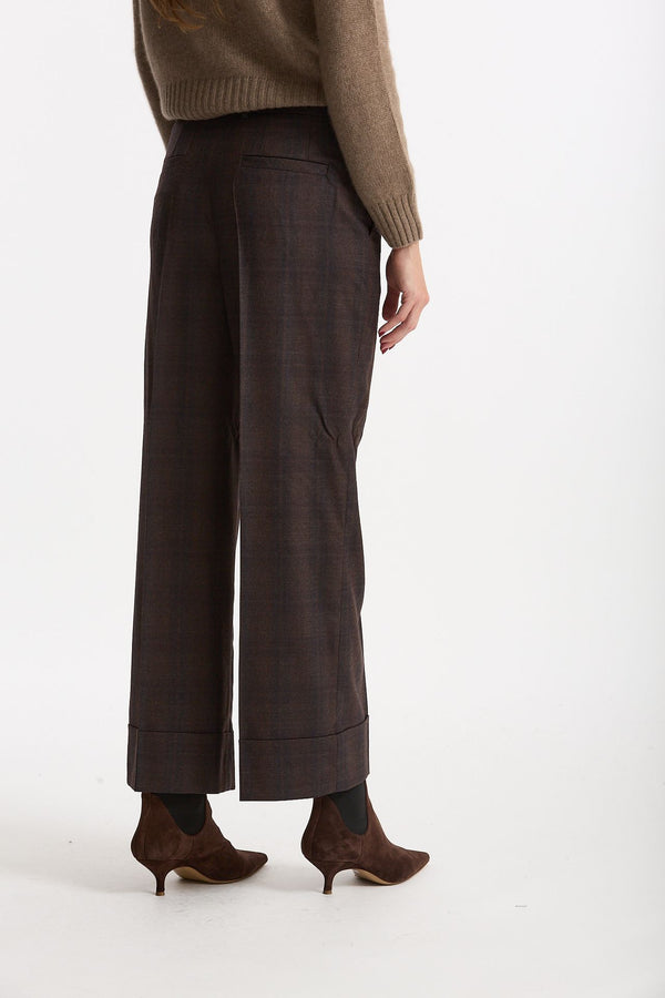 Pantalone NEVET in flanella di lana donna Incotex