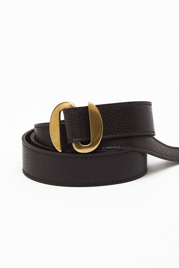 Cintura PEGASO in pelle martellata testa di moro donna Orciani