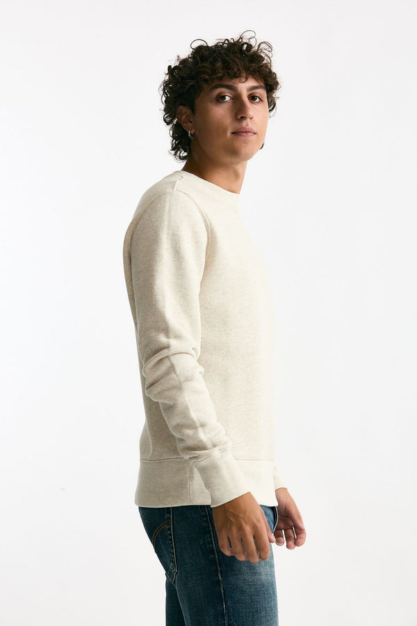 Felpa in cotone panna uomo Autry