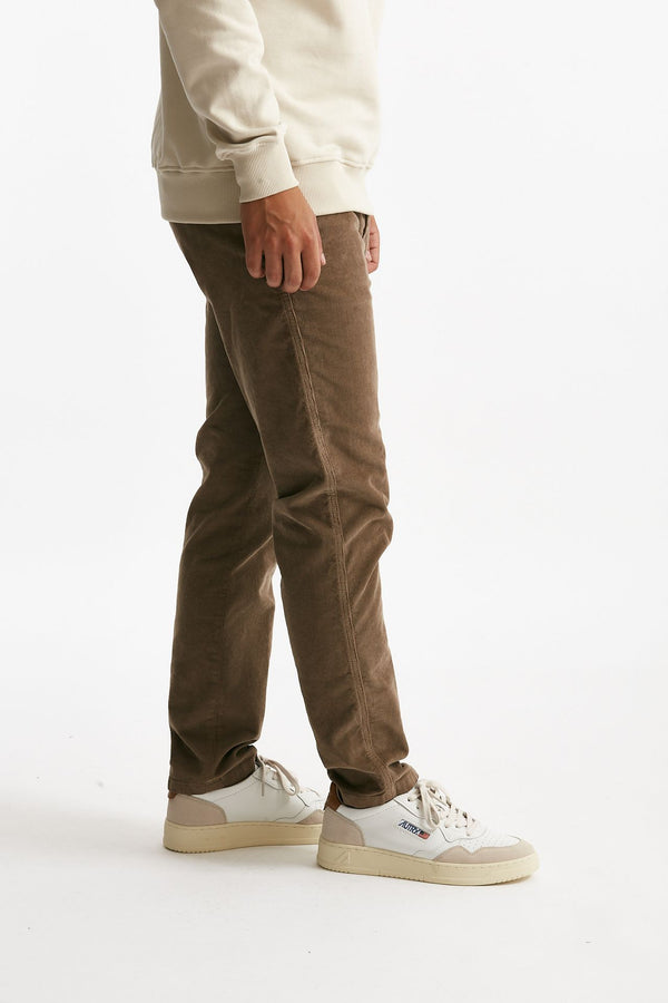 jeans prince denim in velluto stretch castagna uomo Department five