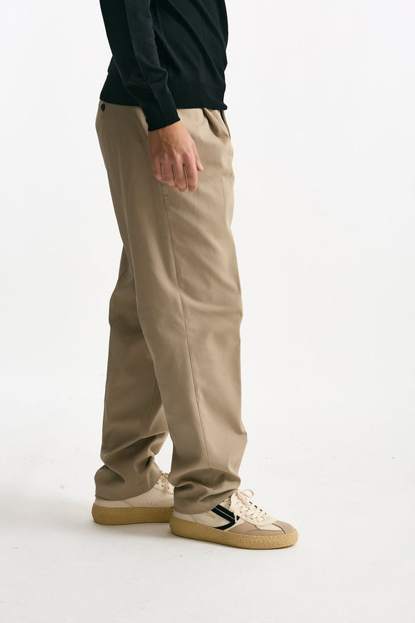 Pantalone GIN in cotone nylon stretch beige uomo Department five