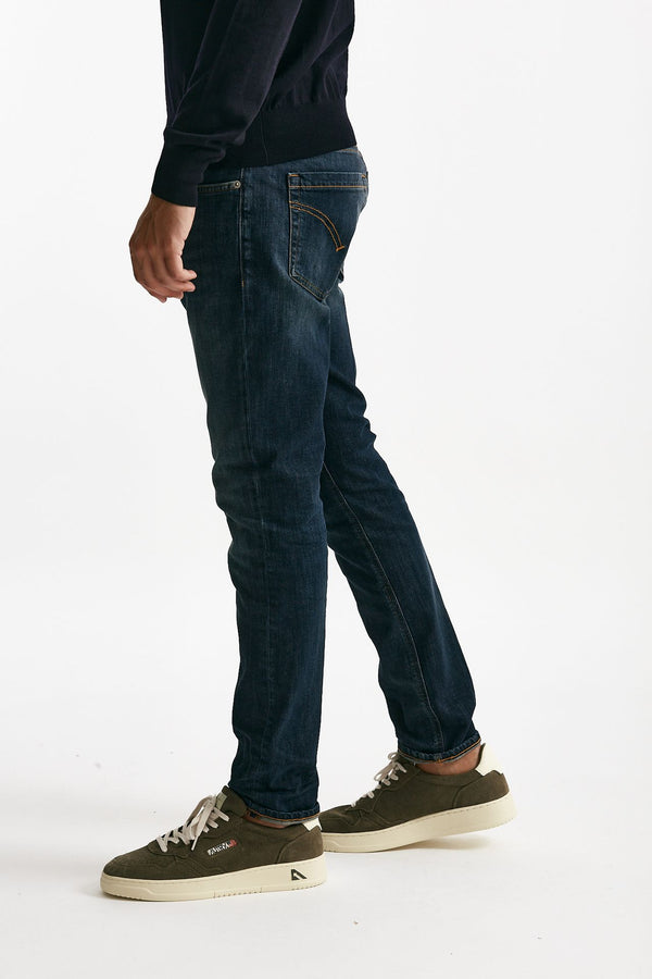 jeans george lavaggio scuro stone washed uomo Dondup