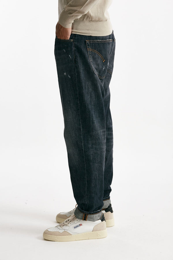jeans paco lavaggio scuro blu/grigio uomo Dondup
