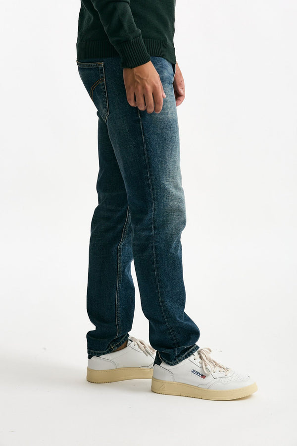 Jeans BRIGHTON lavaggio scuro stone washed uomo Dondup