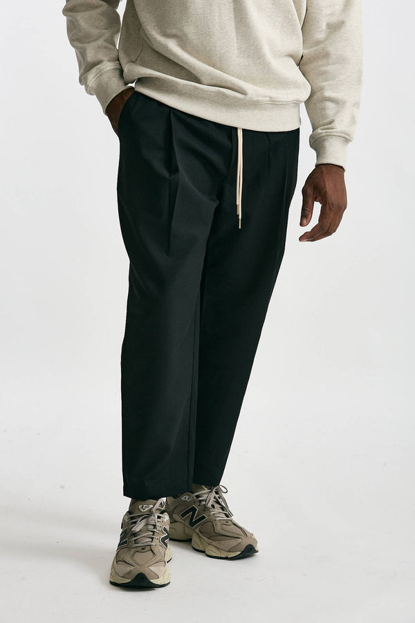 Pantalone in misto cotone nero uomo Drôle de monsieur