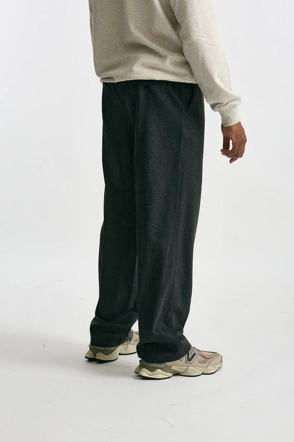 Pantalone lana e poliestere stretch grigio uomo Drôle de monsieur