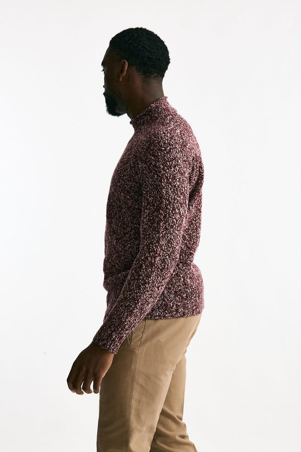 Maglia moulinè in cashmere e lana uomo Drumohr