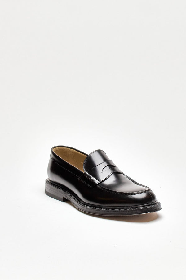 mocassini 1203 in pelle nera lavata uomo Green george