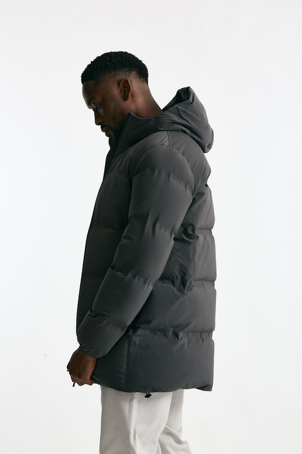 Piumino lungo grigio GORE-TEX uomo Herno