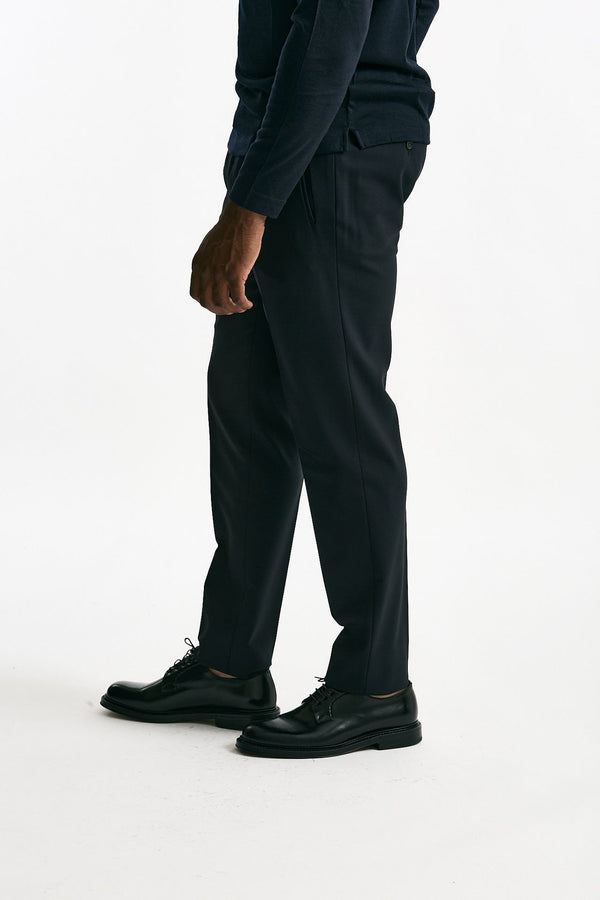 Pantalone in lana stretch blu uomo Incotex