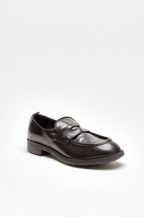 mocassini diary/001 in pelle ebano uomo Officine creative