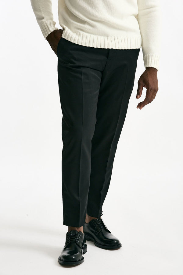 Pantalone EDGE-REBEL in lana ferma nero uomo Pt torino