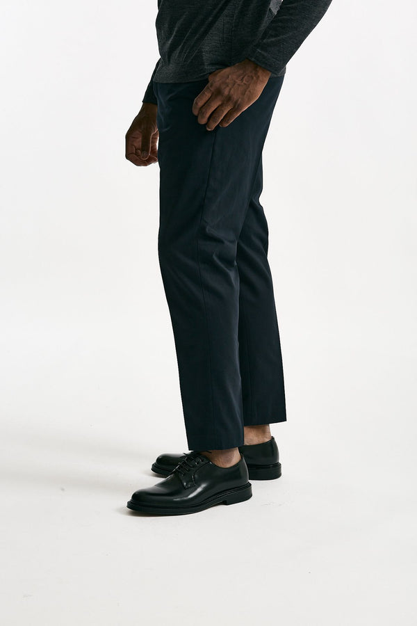 Pantalone EDGE-REBEL in cotone fermo blu uomo Pt torino