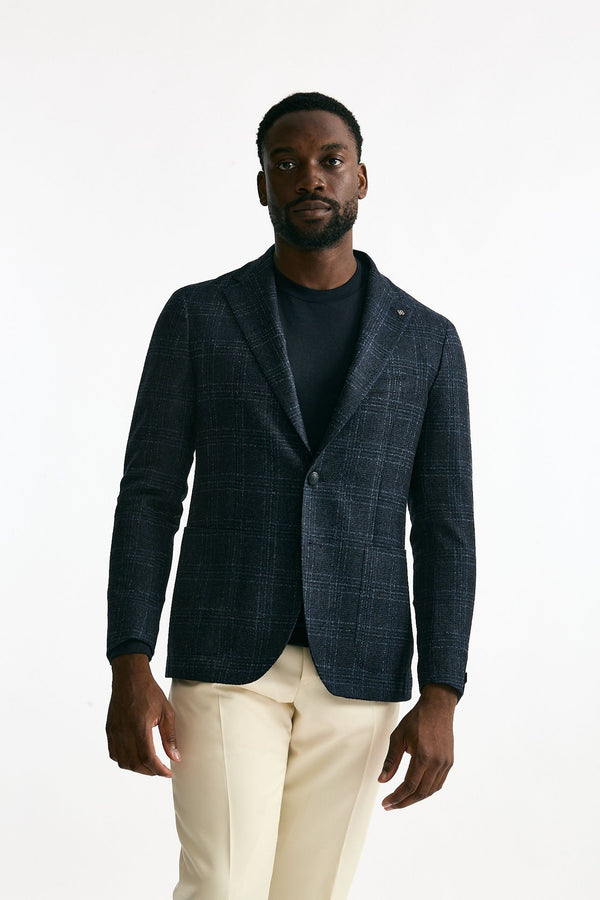 Giacca monopetto MONTECARLO galles blu uomo Tagliatore