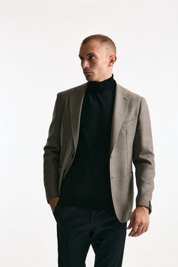 Giacca monopetto MONTECARLO tortora uomo Tagliatore